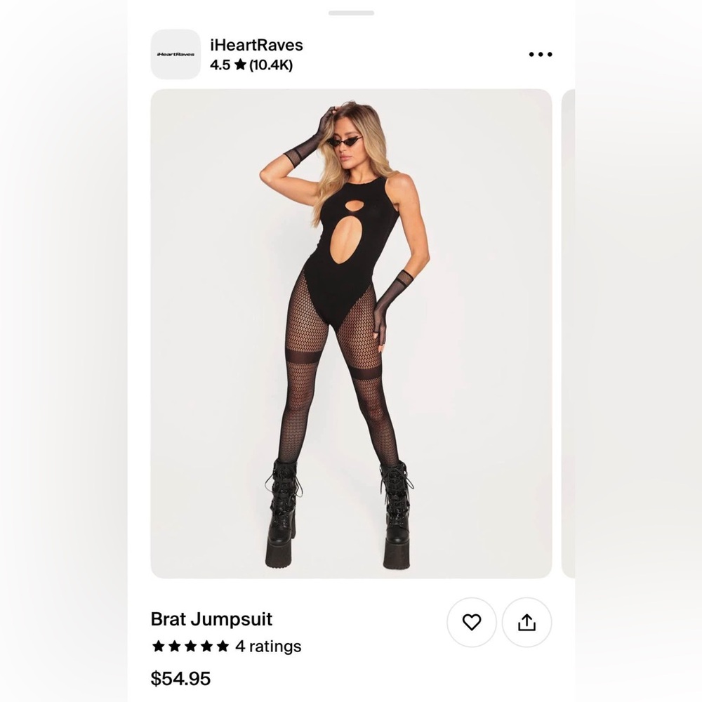 Brat Jumpsuit - iheart raves